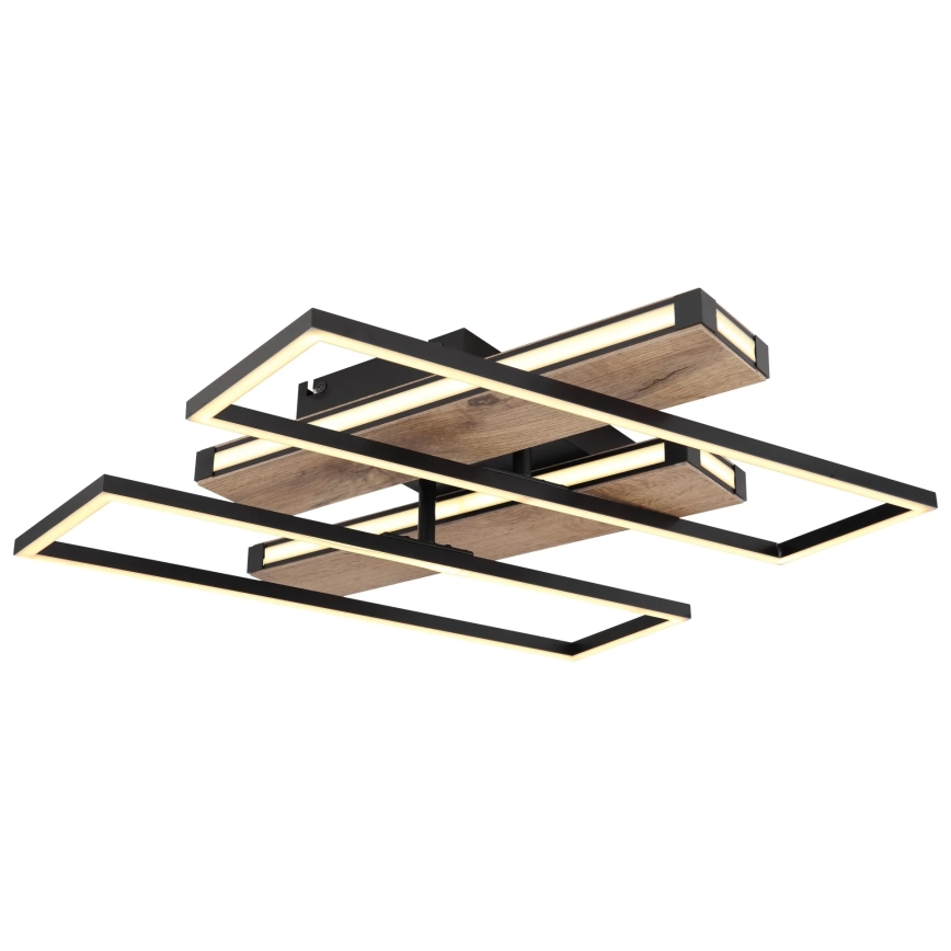 Globo 67299D1 - LED Deckenleuchte COLLI LED/48W/230V 52x60 cm braun/schwarz