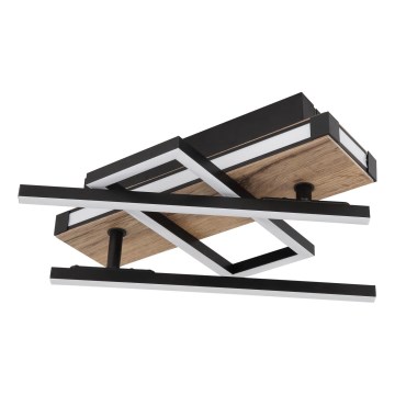 Globo 67299D2 - LED Deckenleuchte COLLI LED/30W/230V 46x68 cm braun/schwarz