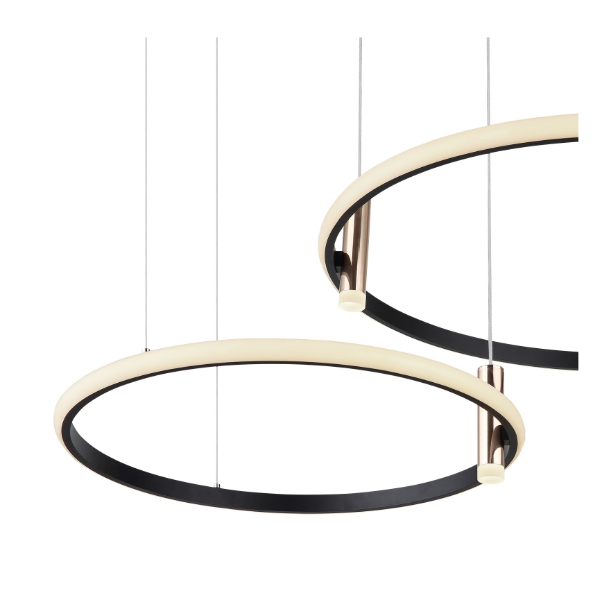 Globo - Dimmbare LED-Hängeleuchte LED/55W/230V 2700-6000K schwarz + Fernbedienung