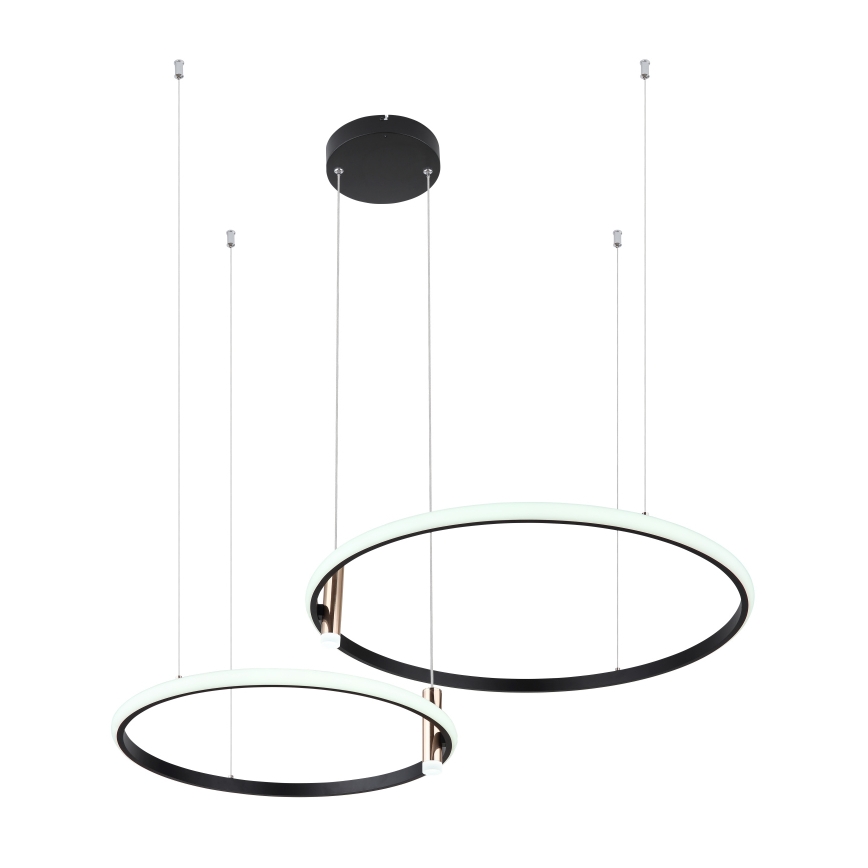 Globo - Dimmbare LED-Hängeleuchte LED/55W/230V 2700-6000K schwarz + Fernbedienung