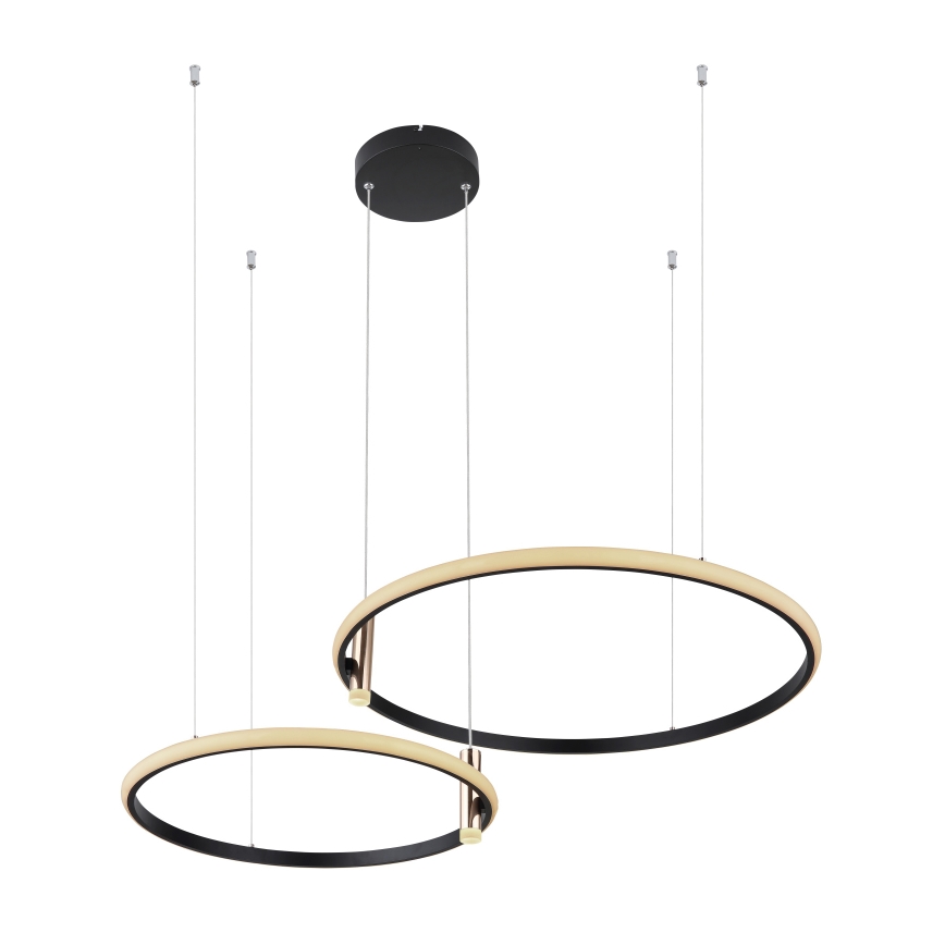 Globo - Dimmbare LED-Hängeleuchte LED/55W/230V 2700-6000K schwarz + Fernbedienung