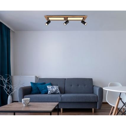 Globo - LED Einbauleuchte LED/24W/230V + 3xGU10/5W