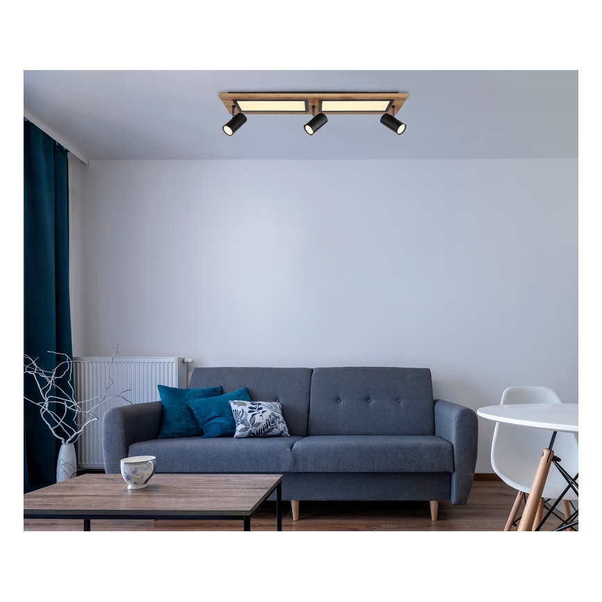 Globo - LED Einbauleuchte LED/24W/230V + 3xGU10/5W