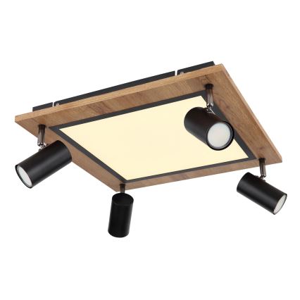 Globo - LED Einbauleuchte 4xGU10/5W/230V + LED/24W/230V