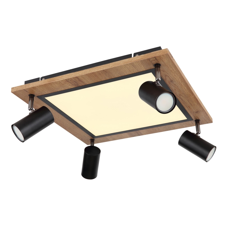 Globo - LED Einbauleuchte 4xGU10/5W/230V + LED/24W/230V