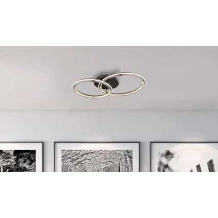 Globo - LED dimmbare Deckenleuchte LED/50W/230V 2700-6000K 50x75 cm + Fernbedienung