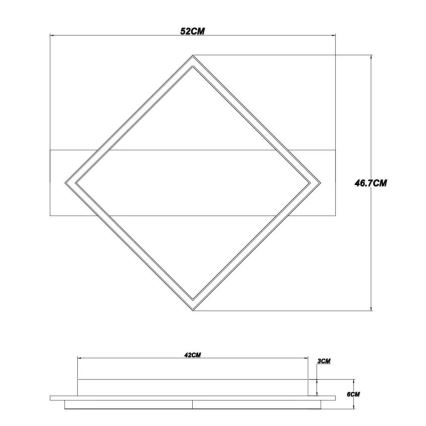 Globo - LED-Deckenleuchte LED/18W/230V