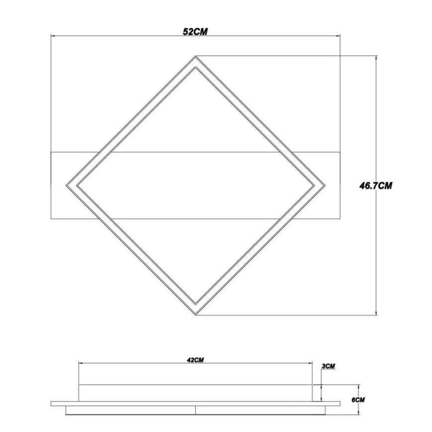 Globo - LED-Deckenleuchte LED/18W/230V