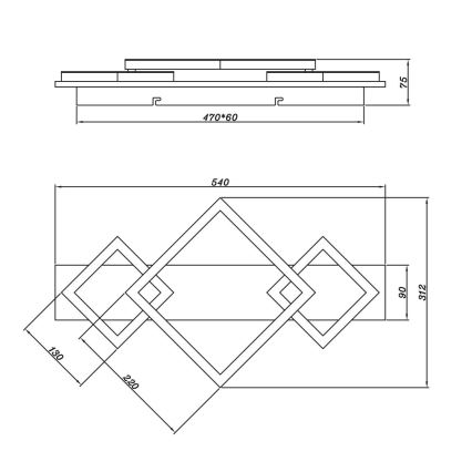 Globo - LED-Deckenleuchte LED/24W/230V