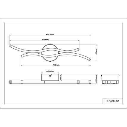 Globo - LED-Deckenleuchte LED/12W/230V 3000K
