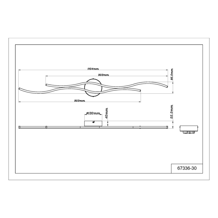 Globo - LED-Deckenleuchte LED/30W/230V 3000K