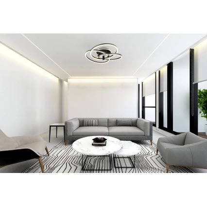 Globo - LED-dimmbare Deckenleuchte LED/75W/230V 2700-6000K Ø 78 cm + Fernbedienung