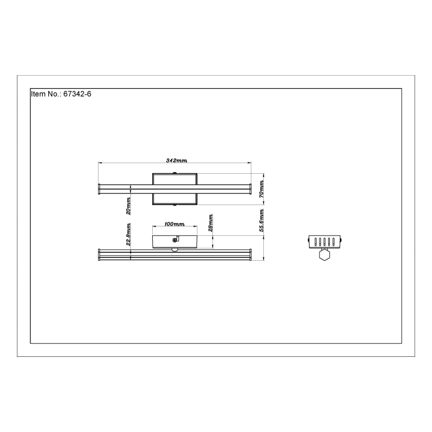 Globo - LED-Deckenleuchte LED/6W/230V 3000K schwarz