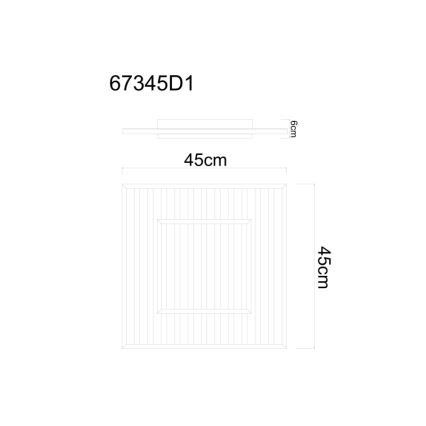 Globo - LED Deckenleuchte LED/36W/230V 3000K 45x45 cm