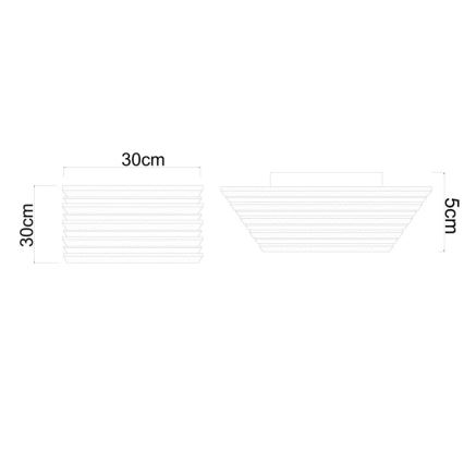 Globo - LED-Deckenleuchte LED/15W/230V 3000K 30x30 cm