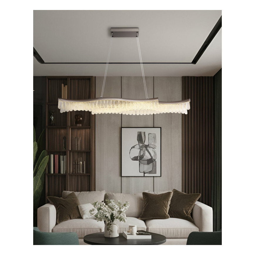 Globo - LED-Hängeleuchte LED/35W/230V 3200K matt Chrom