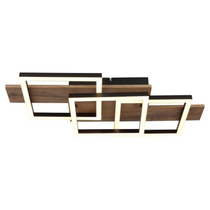 Globo - LED-Deckenleuchte LED/24W/230V 3000K 33x58 cm braun/schwarz