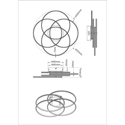 Globo - LED-Deckenleuchte LED/55W/230V 4000K d 51,5 cm matt Chrom