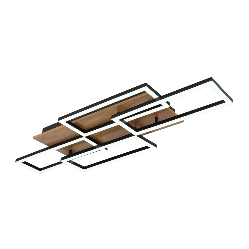 Globo - Dimmbare LED-Deckenleuchte LED/40W/230V 2700-6500K 32,5x87,5 cm braun/schwarz + Fernbedienung