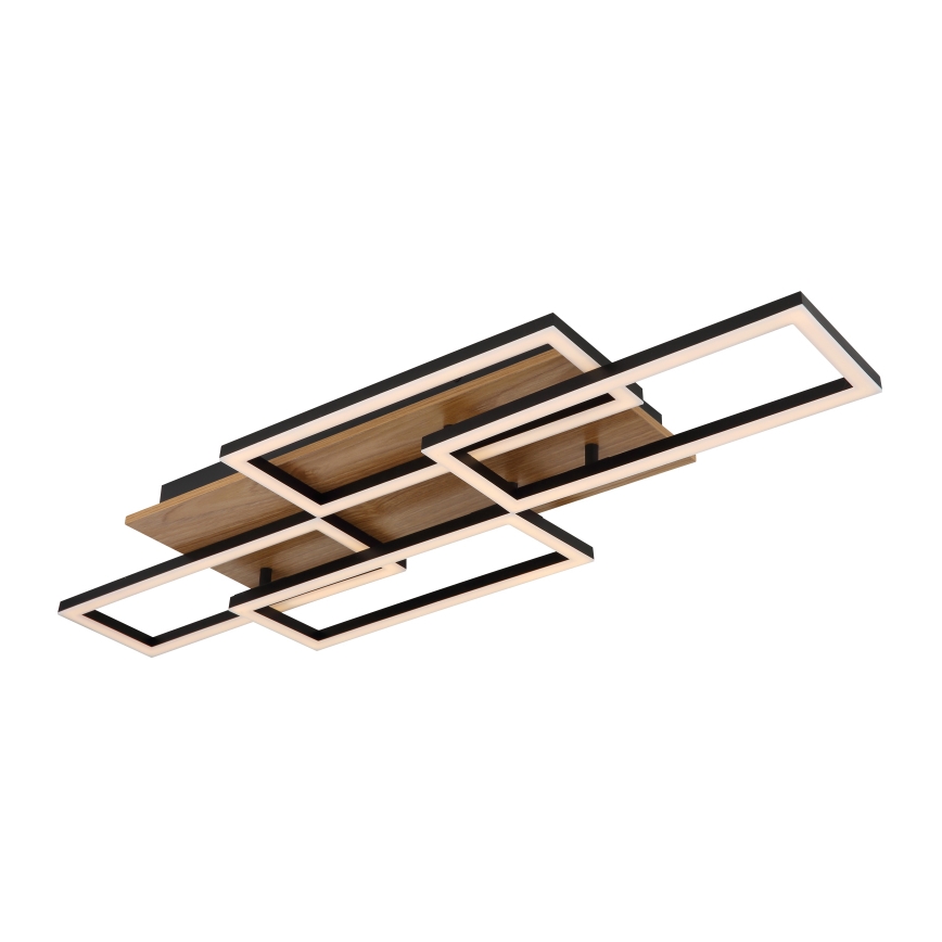 Globo - Dimmbare LED-Deckenleuchte LED/40W/230V 2700-6500K 32,5x87,5 cm braun/schwarz + Fernbedienung