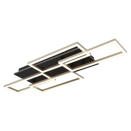 Globo - dimmbare LED-Deckenleuchte LED/40W/230V 2700-6500K 32,5x87,5 cm schwarz + Fernbedienung