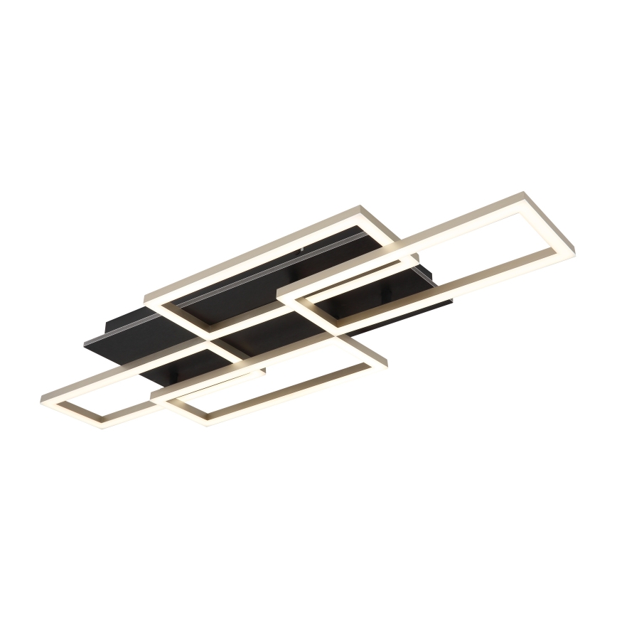 Globo - dimmbare LED-Deckenleuchte LED/40W/230V 2700-6500K 32,5x87,5 cm schwarz + Fernbedienung