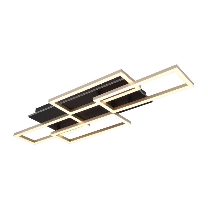 Globo - dimmbare LED-Deckenleuchte LED/40W/230V 2700-6500K 32,5x87,5 cm schwarz + Fernbedienung