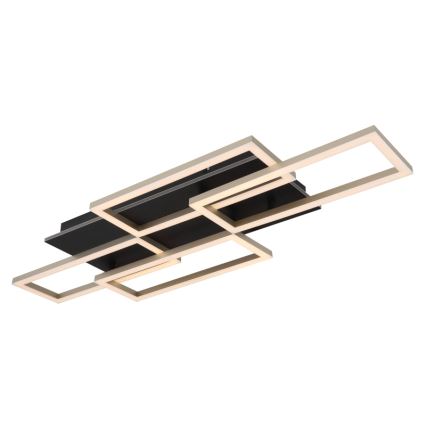 Globo - dimmbare LED-Deckenleuchte LED/40W/230V 2700-6500K 32,5x87,5 cm schwarz + Fernbedienung