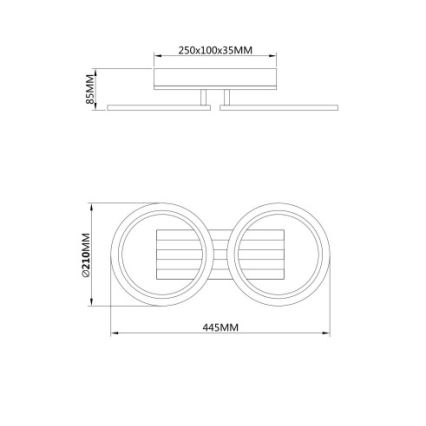 Globo - LED-Deckenleuchte LED/15W/230V 3000/4200/6000K