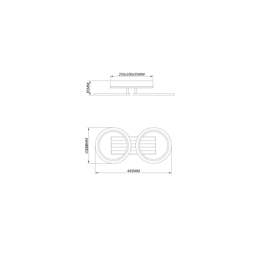 Globo - LED-Deckenleuchte LED/15W/230V 3000/4200/6000K