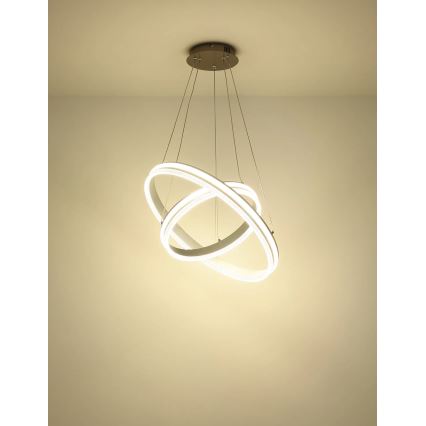 Globo - Dimmbare LED-Hängeleuchte mit Seilaufhängung LED/60W/230V 2700-6000K + Fernbedienung