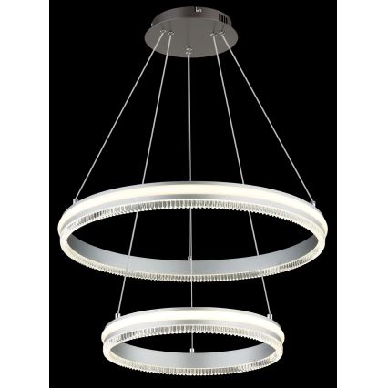 Globo - Dimmbare LED-Hängeleuchte mit Seilaufhängung LED/60W/230V 2700-6000K + Fernbedienung