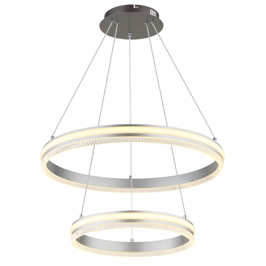 Globo - Dimmbare LED-Hängeleuchte mit Seilaufhängung LED/60W/230V 2700-6000K + Fernbedienung