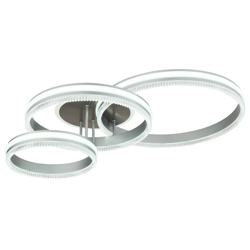 Globo - LED-dimmbare Deckenleuchte LED/72W/230V 2700-6000K silber + Fernbedienung
