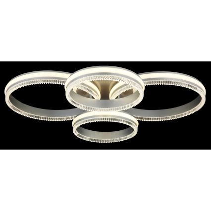Globo - dimmbare LED-Deckenleuchte LED/90W/230V 2700-6000K silber + Fernbedienung