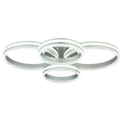 Globo - dimmbare LED-Deckenleuchte LED/90W/230V 2700-6000K silber + Fernbedienung