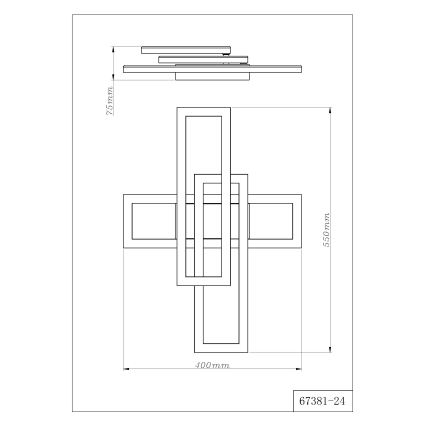 Globo - LED-Deckenleuchte LED/24W/230V 3000/4000/6000K