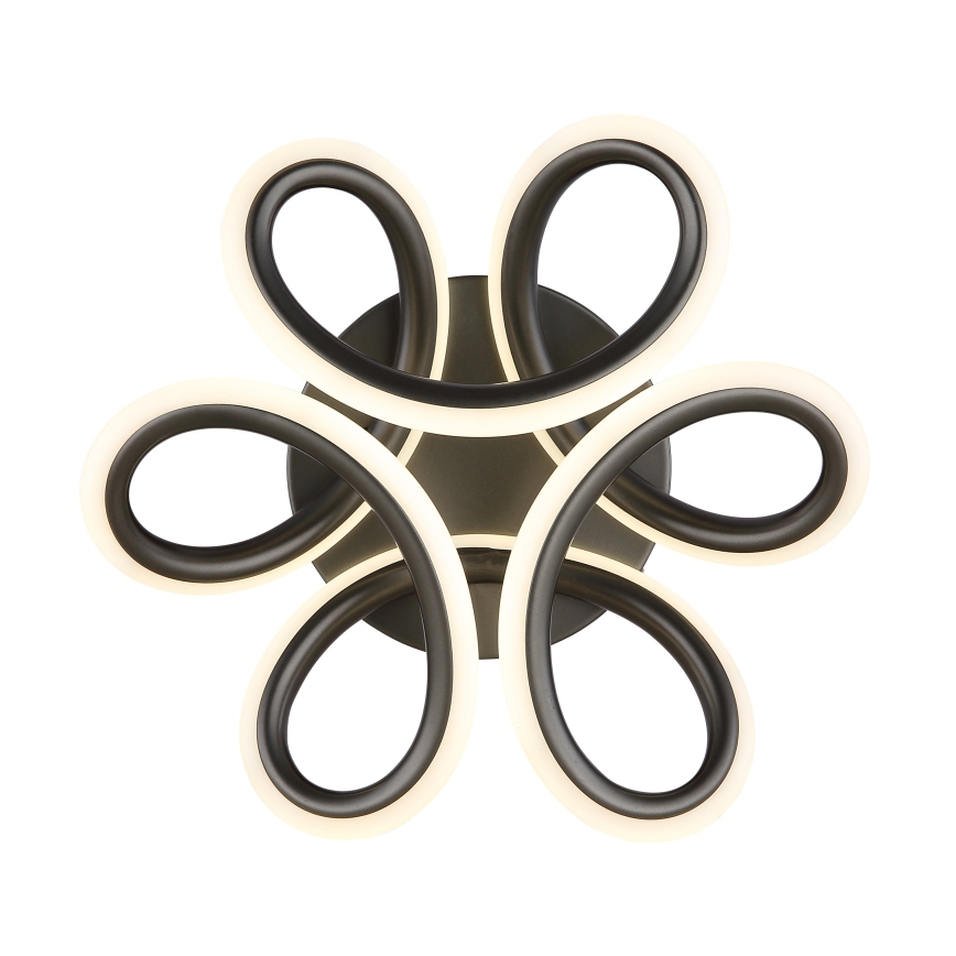 Globo - LED Deckenleuchte LED/24W/230V 2700/4000/6000K Ø 26 cm schwarz