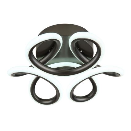 Globo - LED Deckenleuchte LED/24W/230V 2700/4000/6000K Ø 26 cm schwarz