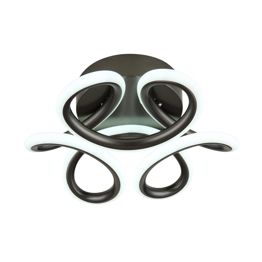 Globo - LED Deckenleuchte LED/24W/230V 2700/4000/6000K Ø 26 cm schwarz