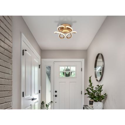 Globo - LED Deckenleuchte LED/24W/230V 2700/4000/6000K Ø 26 cm gold