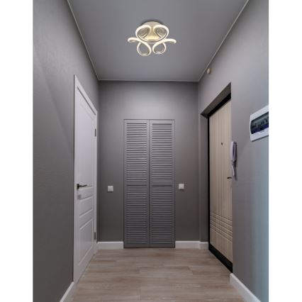 Globo - LED Deckenleuchte LED/24W/230V 2700/4000/6000K Ø 26 cm mattchrom