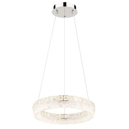 Globo - LED-dimmbare Hängeleuchte an Kabel LED/24W/230V 2700-6000K klar + Fernbedienung