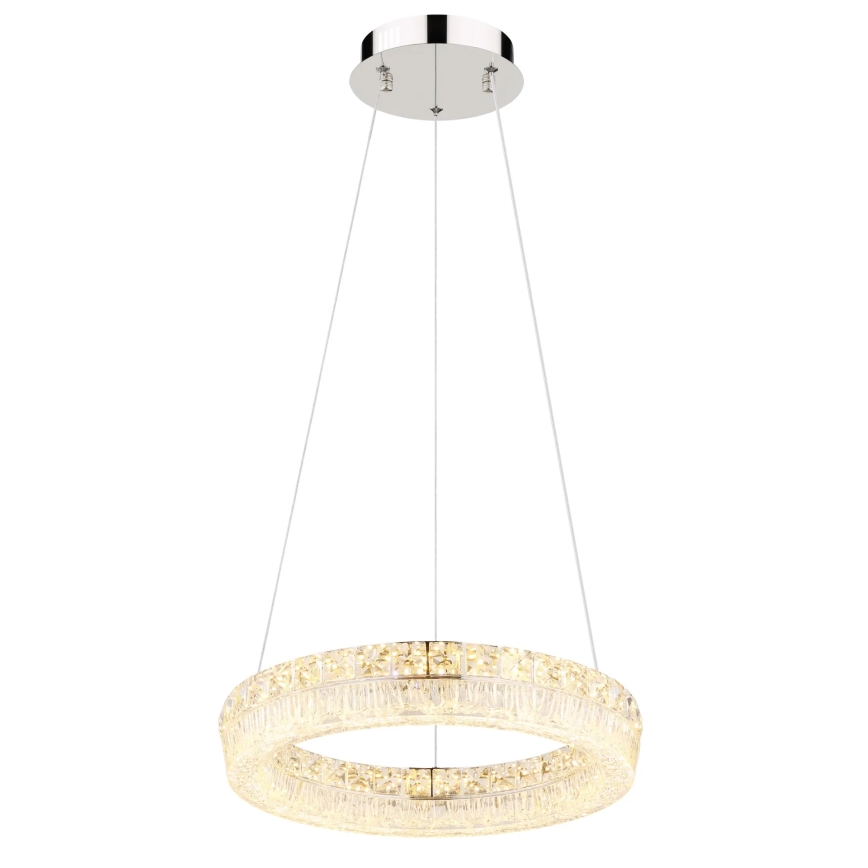 Globo - LED-dimmbare Hängeleuchte an Kabel LED/24W/230V 2700-6000K klar + Fernbedienung