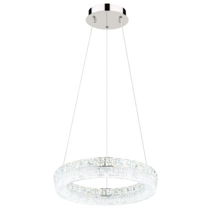 Globo - LED-dimmbare Hängeleuchte an Kabel LED/24W/230V 2700-6000K klar + Fernbedienung