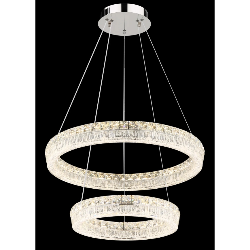 Globo - LED-dimmbare Pendelleuchte an Kabel LED/60W/230V 2700-6000K klar + Fernbedienung