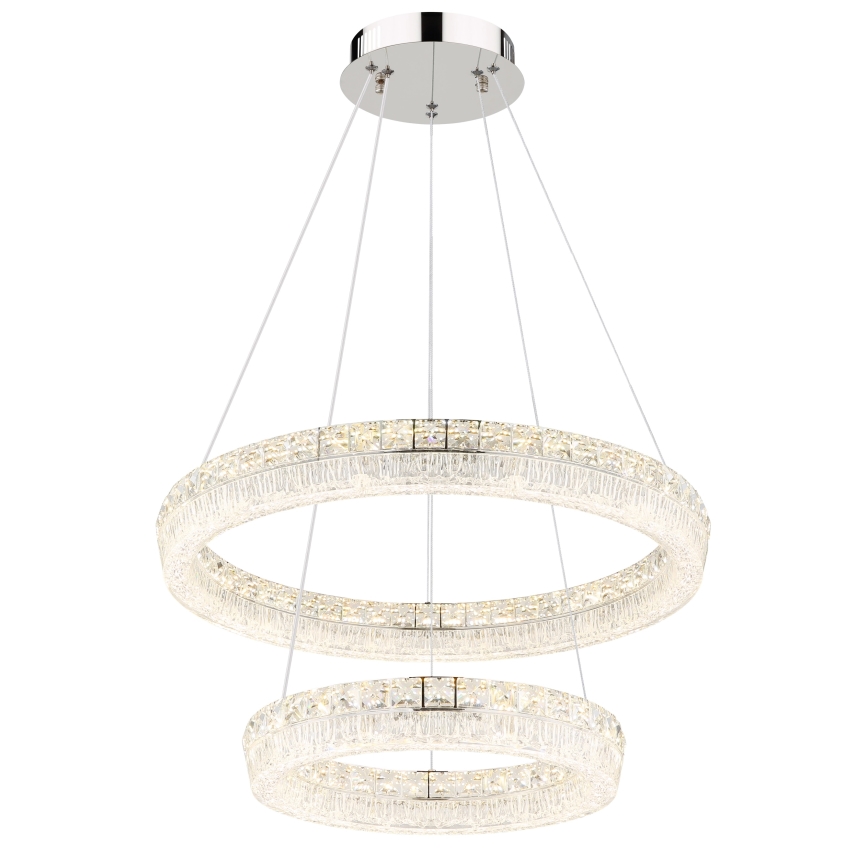 Globo - LED-dimmbare Pendelleuchte an Kabel LED/60W/230V 2700-6000K klar + Fernbedienung