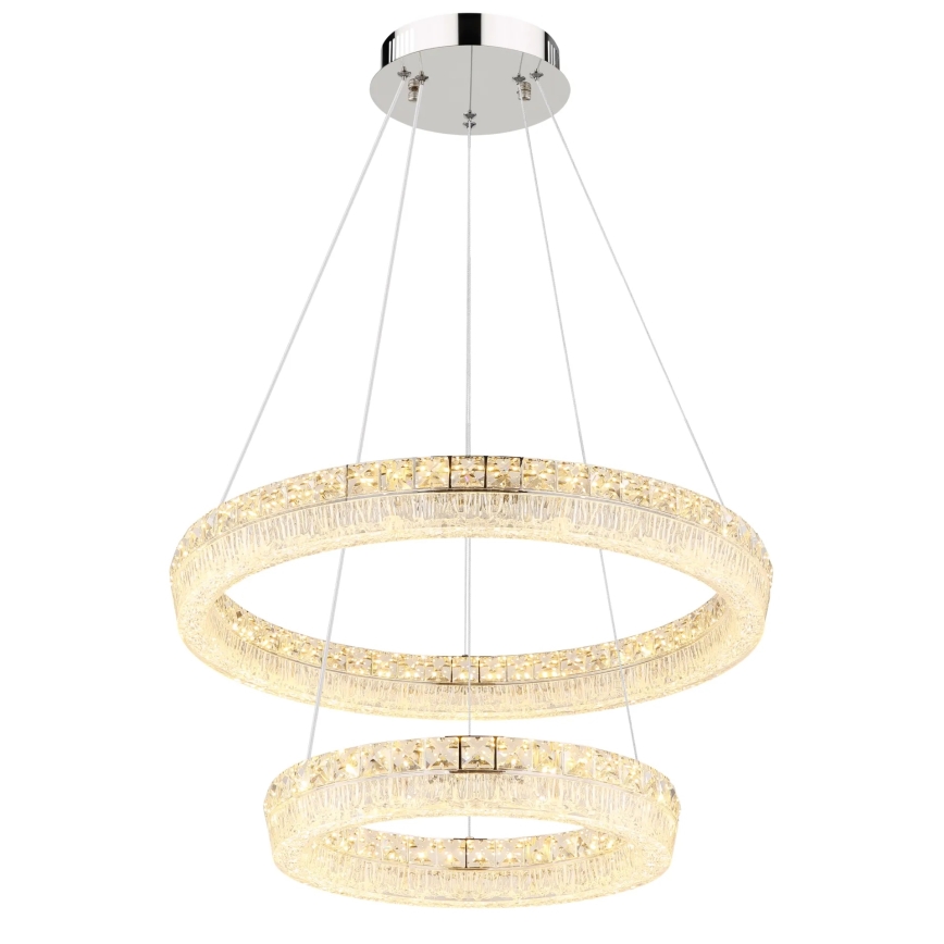 Globo - LED-dimmbare Pendelleuchte an Kabel LED/60W/230V 2700-6000K klar + Fernbedienung