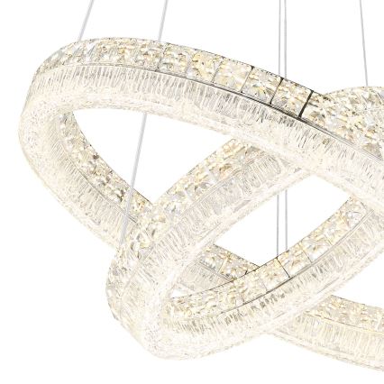 Globo - LED-dimmbare Pendelleuchte an Kabel LED/60W/230V 2700-6000K klar + Fernbedienung