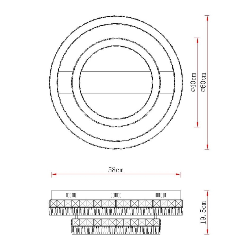 Globo - Dimmbare LED-Deckenleuchte LED/60W/230V 2700-6000K klar + Fernbedienung